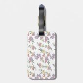 フラワー トラベル タグ (裏面縦)