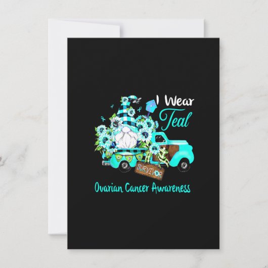 フラワー・ノーム・サバイバー　卵巣がん啓発 招待状 (正面)