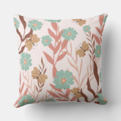 フラワー&バタフライボホスタイル装飾用クッション クッション (裏面)