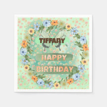 フラワー&バタフライ誕生日