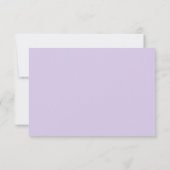 フラワー パープル アジサイ グリーナリー ウェディング ディテール 招待状 (裏面)