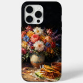 フラワー ビリアス スティルライフ | モノグラム Case-Mate iPhoneケース (裏面)