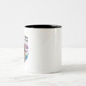 フラワー・ピースサインのツートンコーヒー ツートーンマグカップ (中央)