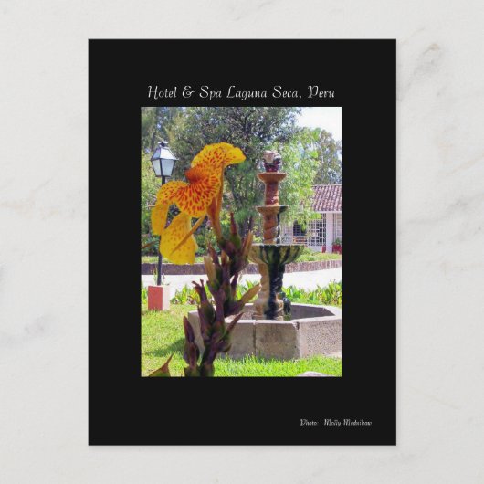 フラワー&ファウンテンホテル&スパラグーナセカペルー ポストカード (正面)