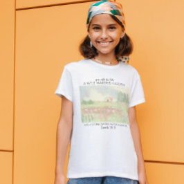 フラワー・フィールド・クリスチャン聖書の詩 Tシャツ