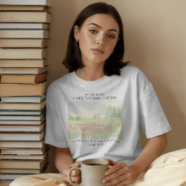 フラワー・フィールド・クリスチャン聖書の詩 Tシャツ