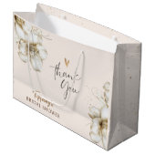 フラワー ブライダルシャワー サンクスバッグ ラージペーパーバッグ (正面アングル)