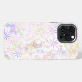 フラワー プリント iPhone カー iPhoneケース (裏面横)