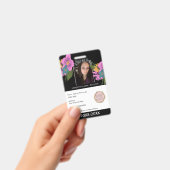 フラワー ホームスクーリング 先生 ID バッジ (手持ち)