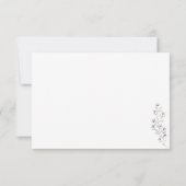 フラワー ボーホー クリア インドゥィー セーブ・ザ・デート ウェディング 招待状 (裏面)