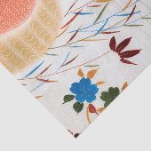 フラワー&ランニングデザインの水日本の 薄葉紙 (詳細)