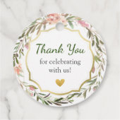 フラワー リース おしゃれ グリーン ベビー シャワー スプリンкл フェイバータグ (裏面)