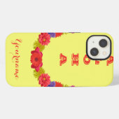 フラワー+レイのカスタムケース iPhoneケース (裏面横)