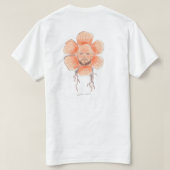 フラワー・ヴァンス Tシャツ (デザイン裏面)