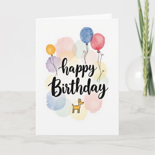 フラワー 誕生日お祝いカード カード (正面)