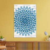 フラワー – 150シグネチャーキャンバスゲストブック キャンバスプリント (インサイチュ (リビング))