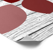 フラワー – 25シグネチャーゲストブック代替プリント ポスター (角)