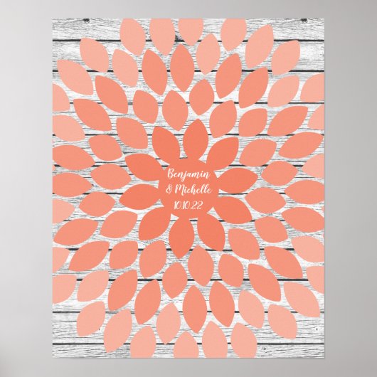 フラワー – 75シグネチャーゲストブック代替プリント ポスター (正面)