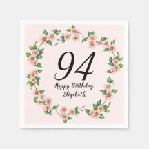 フラワー 94歳の誕生日 可愛いく淡いピンク
