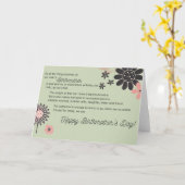 フラワー Birthmother's Day カード (黄色い花)