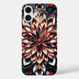 フラワー iPhone 16 PLUSケース
