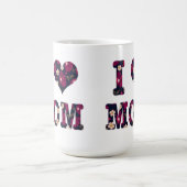フラワー I Love Mom コーヒーマグカップ (中央)