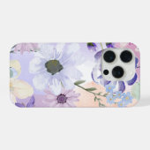 フラワー iphone 15 pro ケース 可愛い 花 携帯カバー (裏面横)