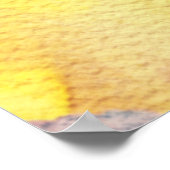 *~*フラワーAP10イエローピーチ水彩フラワー ポスター (角)