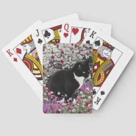 フラワーIIのそばかすめ – Tuxedo Kitty Cat トランプ