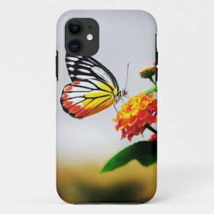 フラワーiPhoneケースの蝶 iPhone 11 ケース