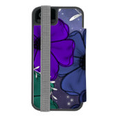 フラワーiPhoneケース Incipio iPhoneウォレットケース (フォリオ裏面)