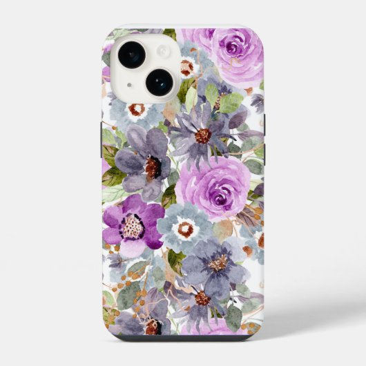 フラワーiPhoneケース iPhoneケース (裏面)
