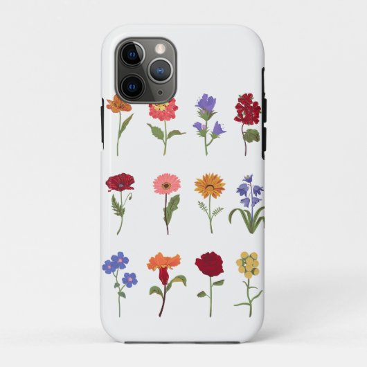 フラワーiPhone 11 Proケース｜ オーダーメイドフォンケース Case-Mate iPhoneケース (裏面)