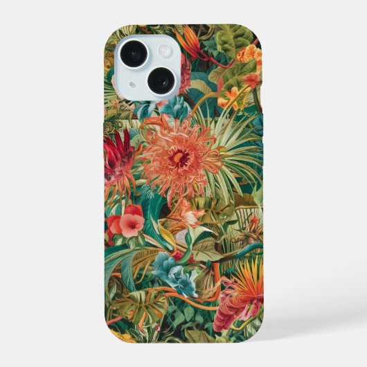 フラワーiPhone 15ケース iPhone 15ケース (裏面)