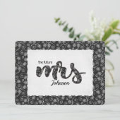 フラワーMrs. ブライダルシャワー招待状 招待状 (スタンド正面)