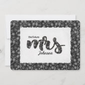 フラワーMrs. ブライダルシャワー招待状 招待状 (正面)