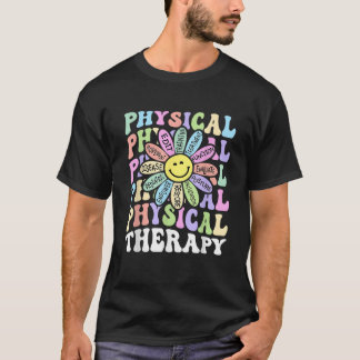 フラワーPT衣装の小児フィジカルセラピーセラップ Tシャツ