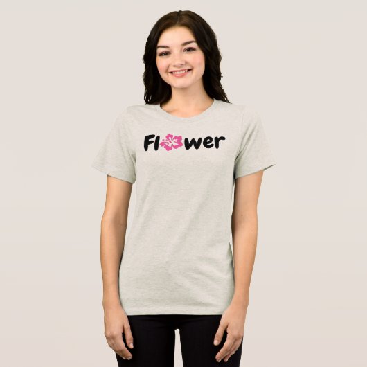 フラワーTシャツ トライブレンドＴシャツ (正面全面)