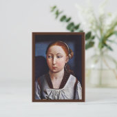 フランの若い女のポートレート(不機嫌のジョアンナ?) ポストカード (スタンド正面)