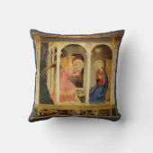 フランアンジェリコ受胎告知ルネッサンスファインアート クッション (裏面)