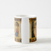 フランアンジェリコ受胎告知ルネッサンスファインアート コーヒーマグカップ (中央)