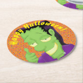 フランカンコールハロウィーンコースター ラウンドペーパーコースター (アングル)