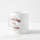 フランキンセンスと秋私お気に入りのの2つのF単語 コーヒーマグカップ (正面左)