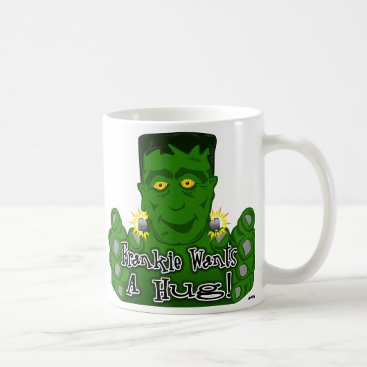 フランキーはハグが欲しい! コーヒーマグカップ (右)