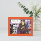 フランキーズ顔リフトハロウィーン ポストカード (スタンド正面)