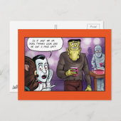 フランキーズ顔リフトハロウィーン ポストカード (正面/裏面)