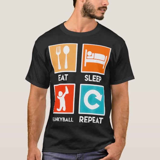 フランキーボール飲用ゲームフランキー食べボールスリープレップ Tシャツ (正面)