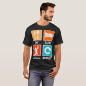 フランキーボール飲用ゲームフランキー食べボールスリープレップ Tシャツ (正面フル)