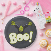 フランキーモンスターフランケンシュタインハロウィンブラックチョーク ペーパープレート (パーティー)