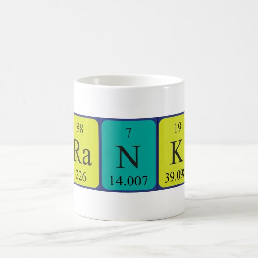 フランキー周期表名mag コーヒーマグカップ (中央)